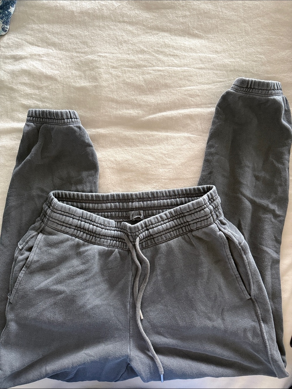 aerie Slate Gray Drawstring Joggers